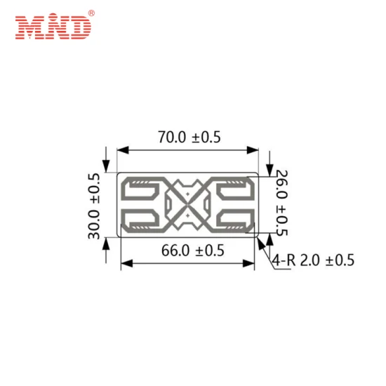 High Quality Personalized Custom UHF M4qt Strong adhesive RFID Label Tag